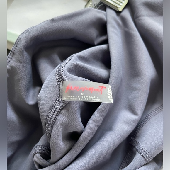 NEW FP Movement Twist Back Tight Blue Granite M - Picture 7 of 7